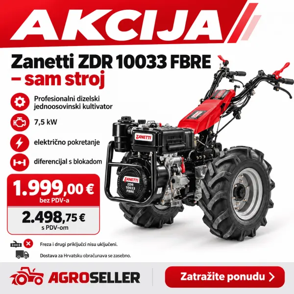 VELIKA AKCIJA – ZANETTI DIZELSKI KULTIVATOR