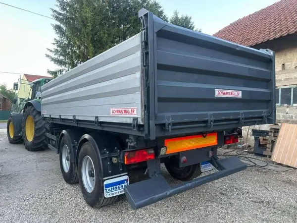 Tandem prikolica, trostrani kiper Schwarzmuller